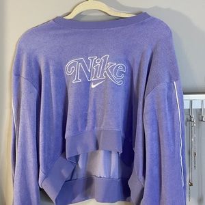 Nike Women's Retro Terry Cropped Crew Sweatshirt